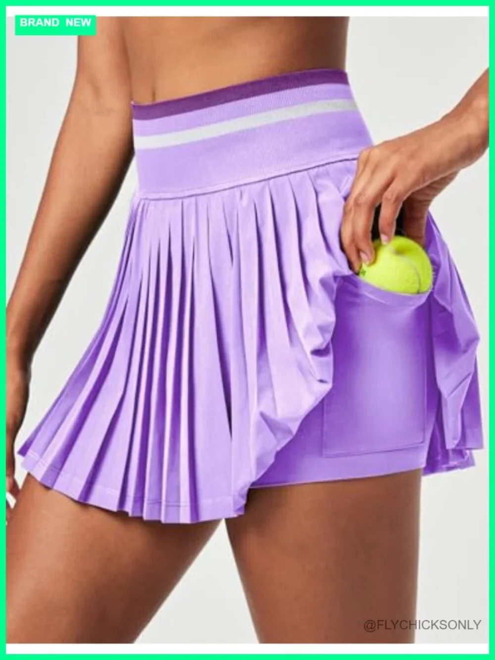Pleated Tennis Skirt High Waisted Golf Skirt with Pockets Skort Built-in Shorts